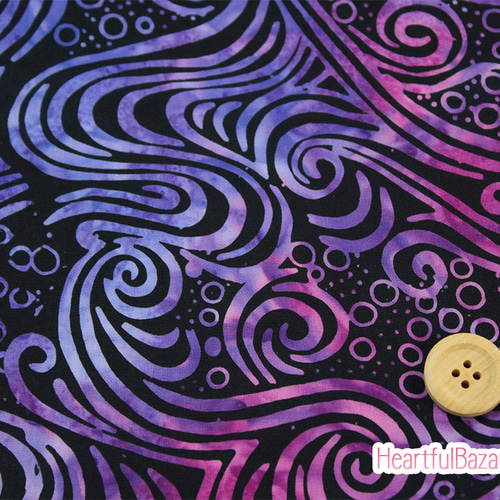 USAコットン(110×50) moda SALSA BATIKS パープル 生地 ハートフル 
