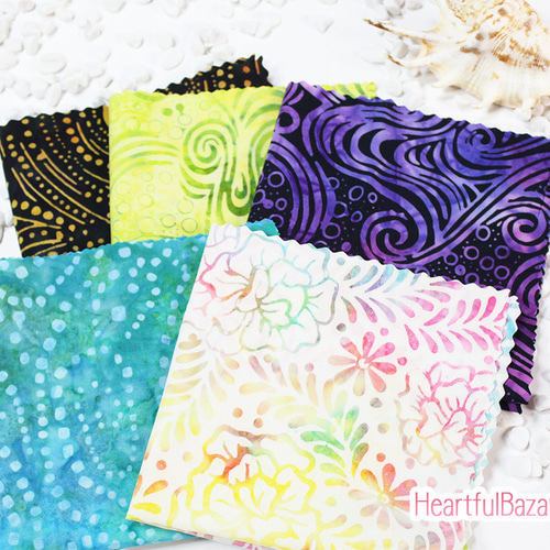 USAコットン(110×50) moda SALSA BATIKS パープル 生地 ハートフル 