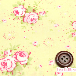 USAコットン(110×50) moda Fleurs プチブーケ イエロー 2枚目の画像