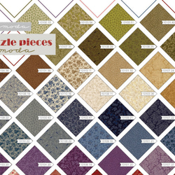 USAコットン moda charmpack 60枚セット puzzle pieces 2枚目の画像