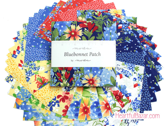 USAコットン moda charmpack 42枚セット Bluebonnet Patch 1枚目の画像