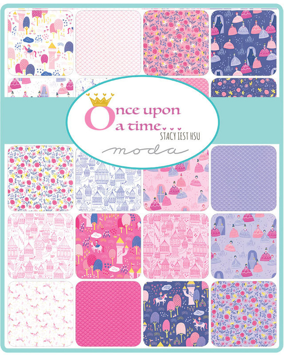 USAコットン moda charmpack 42枚セット Once upon a time 2枚目の画像