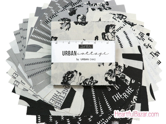 USAコットン moda charmpack 42枚セット URBAN cottage 1枚目の画像