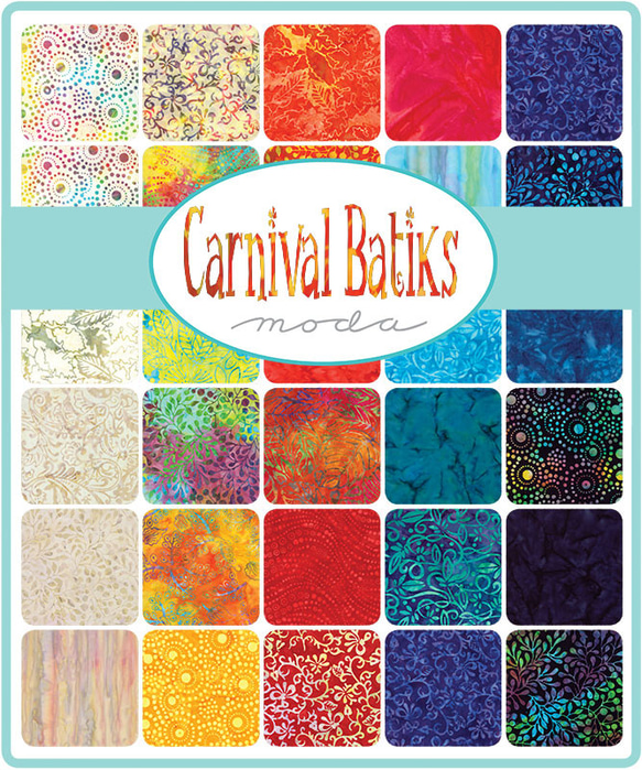 USAコットン moda charmpack 42枚セット Carnival Batiks 2枚目の画像