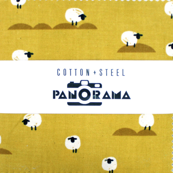 USAコットン COTTON+STEEL PANORAMA 5インチカットクロス 24枚セット 2枚目の画像