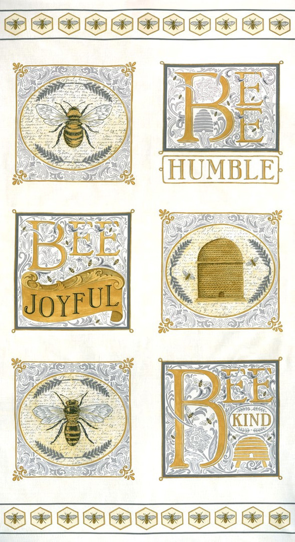 USAコットン moda Bee Joyful(パネルカット) 1枚目の画像