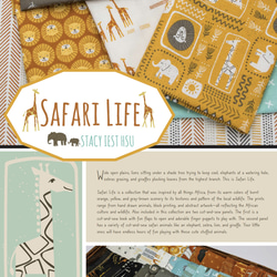 USAコットン moda charmpack 42枚セット SAFARI LIFE 5枚目の画像