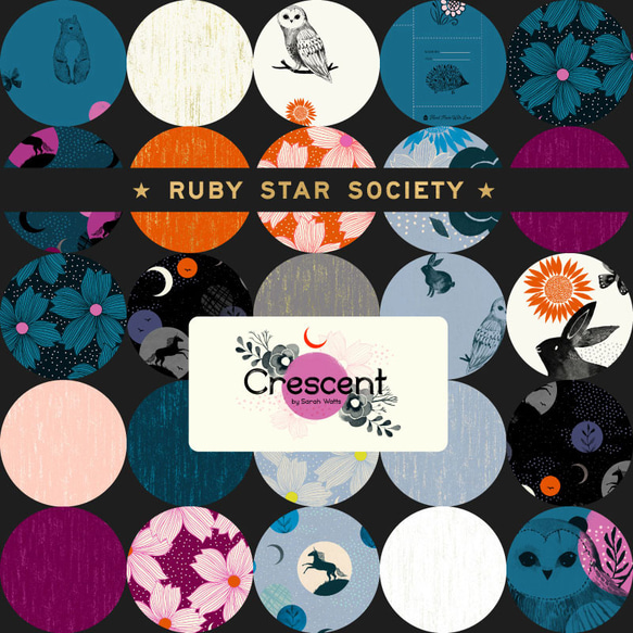 USAコットン RUBY STAR SOCIETY 42枚セット Crescent 2枚目の画像