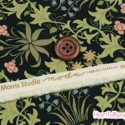 USAコットン moda May Morris Studio セランダイン エボニー 3枚目の画像