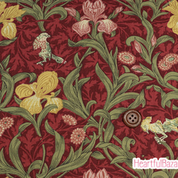 USAコットン(110×50) moda May Morris Studio アイリス 1枚目の画像