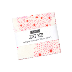 USAコットン moda mini charm 42枚セット JUST RED 1枚目の画像