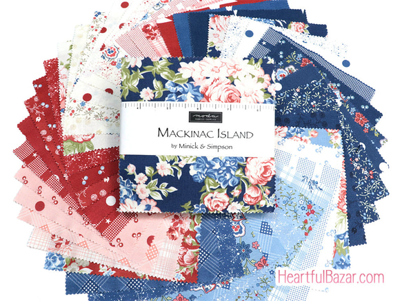 USAコットン moda charmpack 42枚セット MACKINAC ISLAND 1枚目の画像