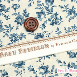 USAコットン moda LE BEAU PAPILLON パール・ブルー 3枚目の画像
