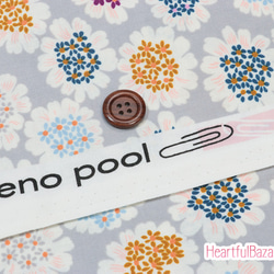 USAコットン COTTON+STEEL Steno Pool バーベナ グレー 3枚目の画像