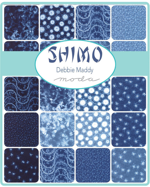 USAコットン moda mini charm 42枚セット SHIMO 2枚目の画像