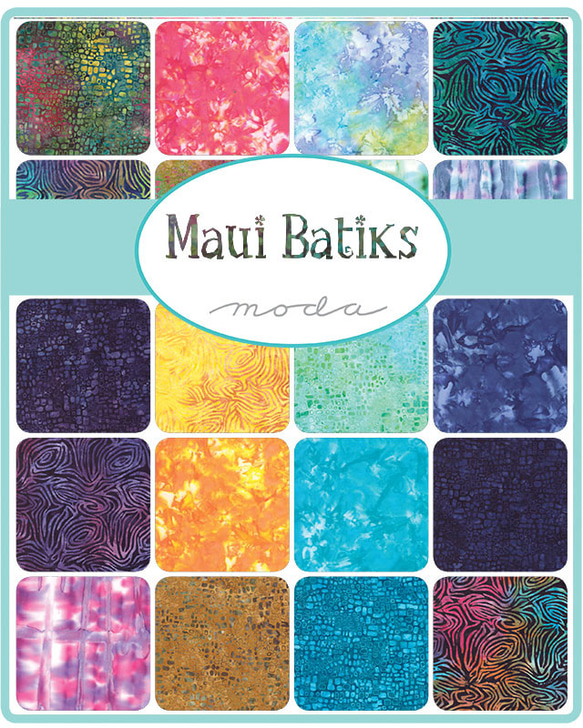 USAコットン moda charmpack 42枚セット Maui Batiks 2枚目の画像