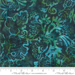 USAコットン(110×50) moda Bahama Batiks ラグーン 3枚目の画像