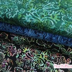 USAコットン(110×50) moda Bahama Batiks ラグーン 4枚目の画像