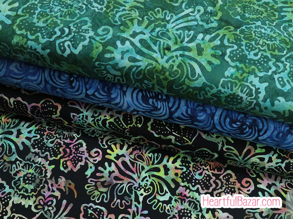 USAコットン(110×50) moda Bahama Batiks ラグーン 4枚目の画像