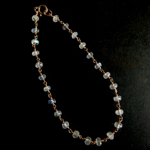 ꙳★*♡maron♡꙳★様ハンドメイドブレスレット ブルームーンストーン～白露～ ☆*♡maron♡꙳☆様ハンドメイドブレスレット ブルームーン