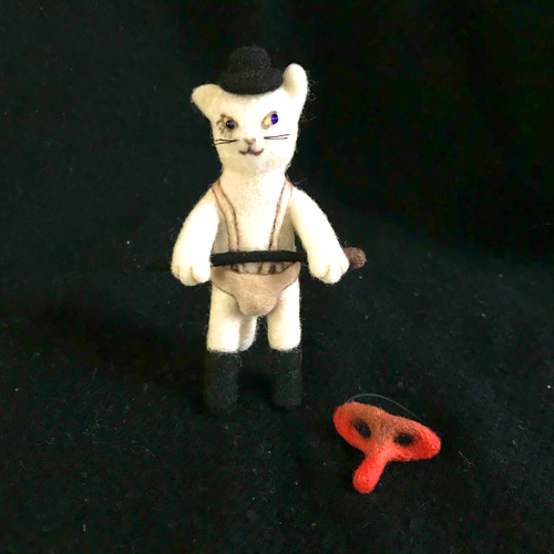 時計仕掛けのオレンジ」アレックス猫人形 羊毛フェルト JADO works
