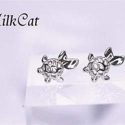 シルバー925 金魚 ピアス (アレルギー対応) MilkCat 4枚目の画像