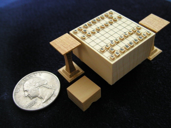 一寸将棋 英丸　1/12 scale Miniature Shogi Hidemaru 1枚目の画像