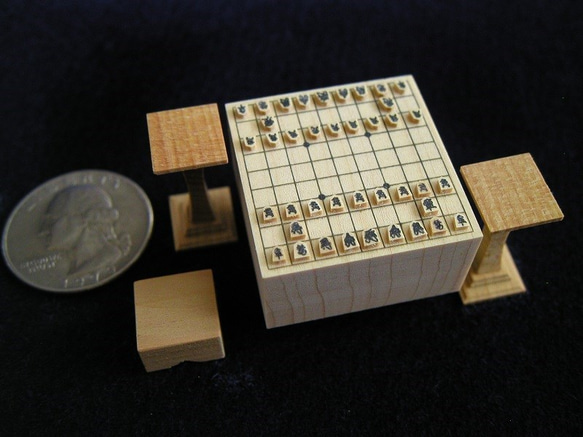 一寸将棋 英丸　1/12 scale Miniature Shogi Hidemaru 2枚目の画像