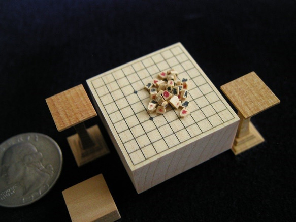 一寸将棋 英丸　1/12 scale Miniature Shogi Hidemaru 4枚目の画像