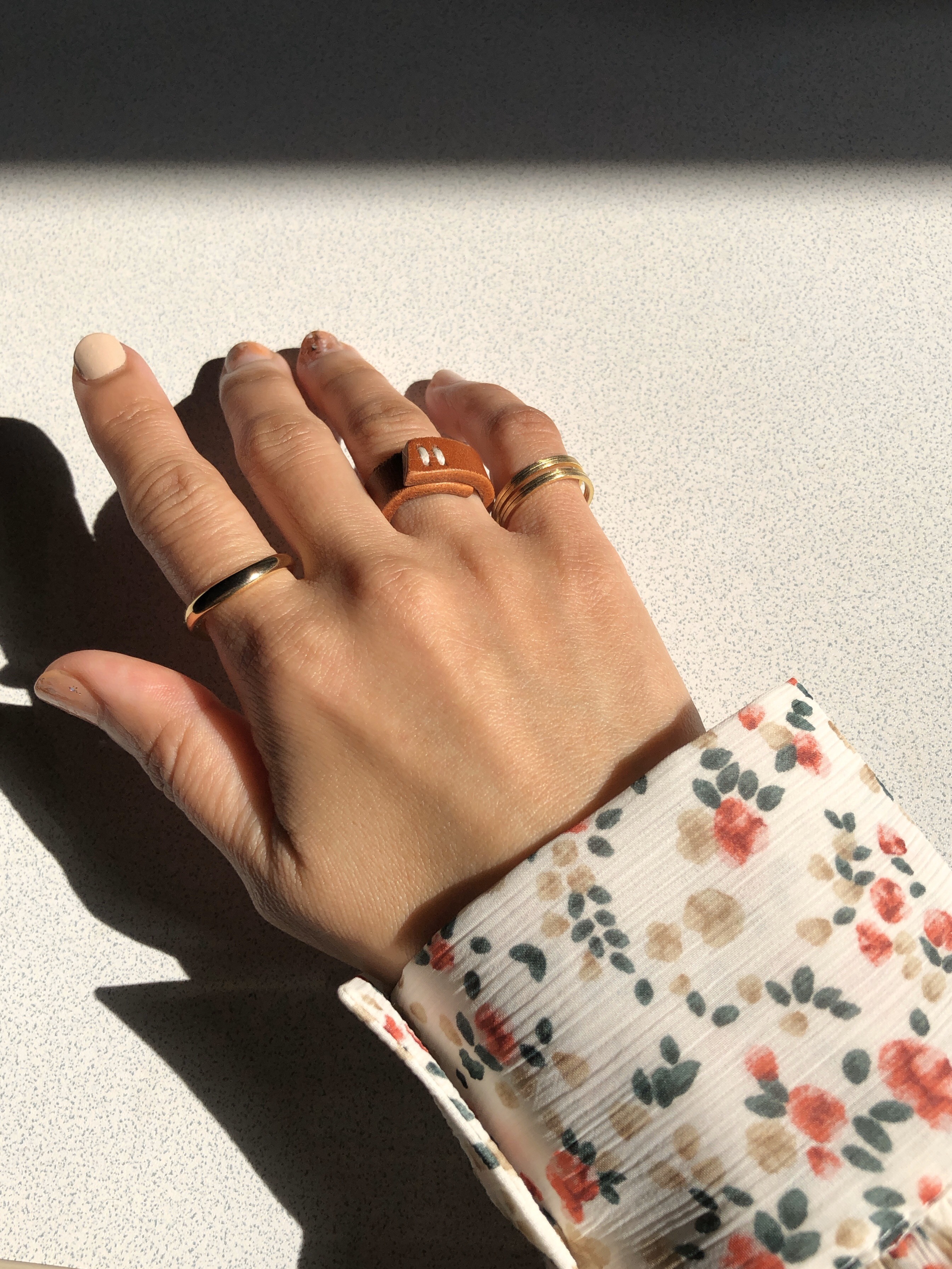 00s gunda ring sneak leather y2k リング レザー
