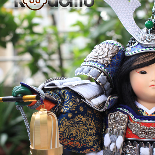 大将飾り 鯉のぼり　オルゴール付き　こどもの日　兜飾り　武者人形 美品　五月人形