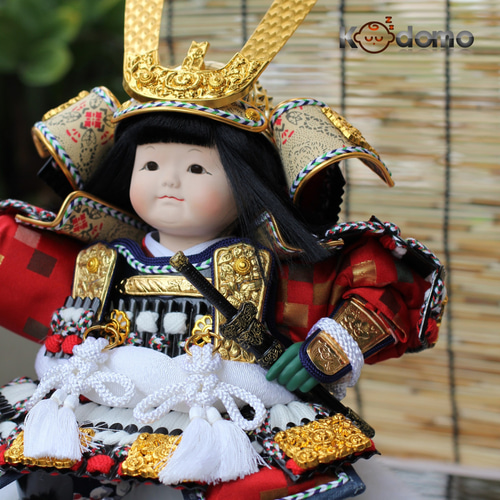 桃秀の五月人形「子供武者」 桃秀の五月人形「子供武者」