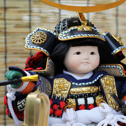 【送料無料】五月人形　・　子供大将　・　武者人形 (ミニサイズ） 3枚目の画像