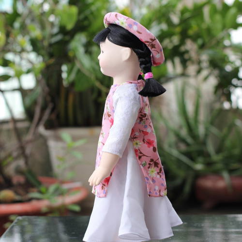 送料無料】伝統的な アオザイ 衣装 ・ ベトナム人形 その他人形 kodomo