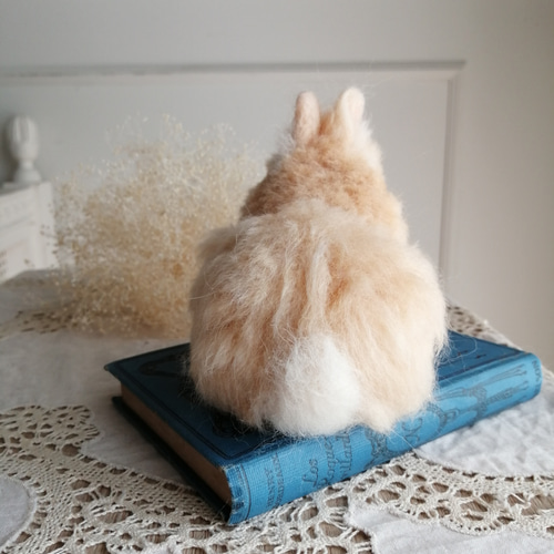 羊毛フェルトうさぎ 香箱座り ネザーランドドワーフ(リンクス