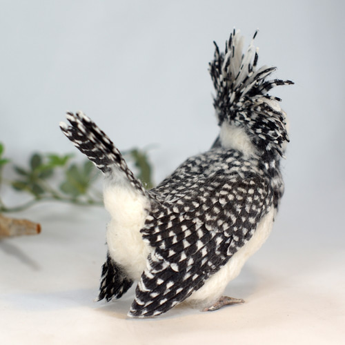 羊毛フェルト　野鳥　シマアジ雌 羊毛フェルト 野鳥 シマアジ雌 受注制作】作家 寺本さんの羊毛