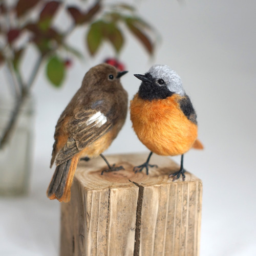 羊毛フェルト　野鳥　アカガシラサギ夏 羊毛フェルト 野鳥 アカガシラサギ夏 茨城県・夏羽のジャワ