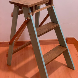 h920 ウッドラダー 5段ワイド R060305-01 棚・シェルフ・ラック STEP