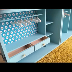 ブライス りかちゃん 開閉式クローゼット ミニチュア家具 3枚目の画像