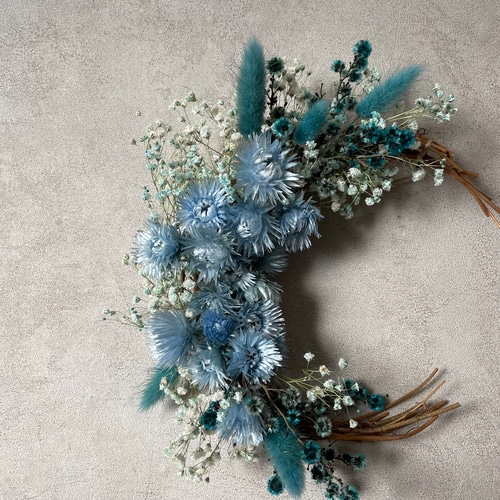 ドライフラワー ムーンリース 月のリース ドライフラワー Misaki 通販