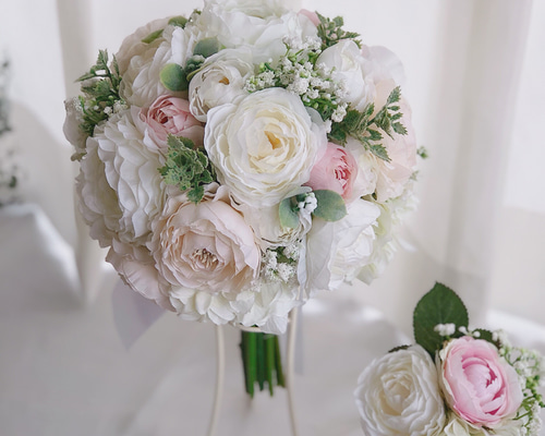 Amazon｜【国産 日本製 結婚式 ブーケ・ブートニア・髪飾り 3点