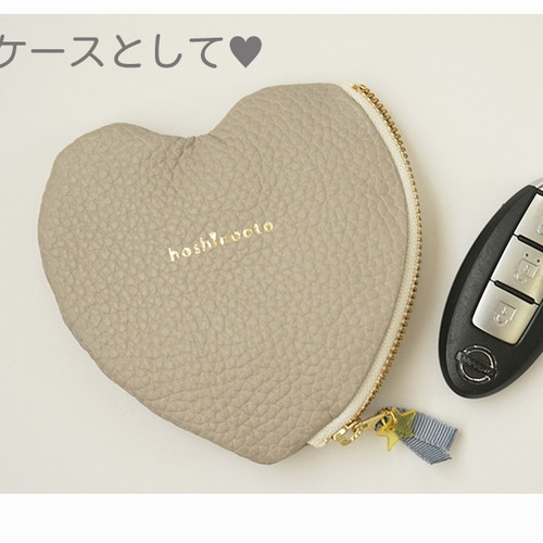 送料無料 本革 ハート ポーチ ポーチ hoshinooto / jour7 通販