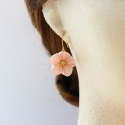 耳環/耳環 Tsumamizaiku Shukuzuru Pastel &lt;&lt;定做&gt;&gt; 第7張的照片