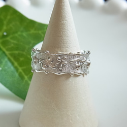 3連リング K18 ピンクゴールド プラチナ 1.1mmスクリューチェーン