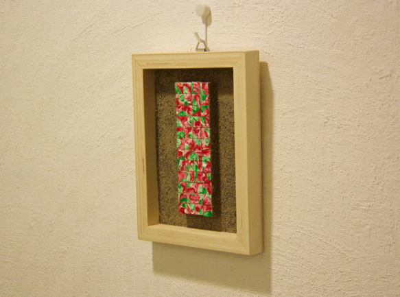 code-003　アッサンブラージュ／キューブ（木）＋川砂＋アクリルペイント 5枚目の画像