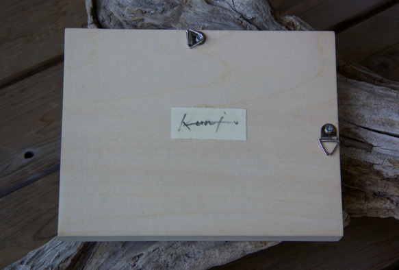 code-011　アッサンブラージュ／キューブ（木）＋小枝＋パステルペイント 6枚目の画像