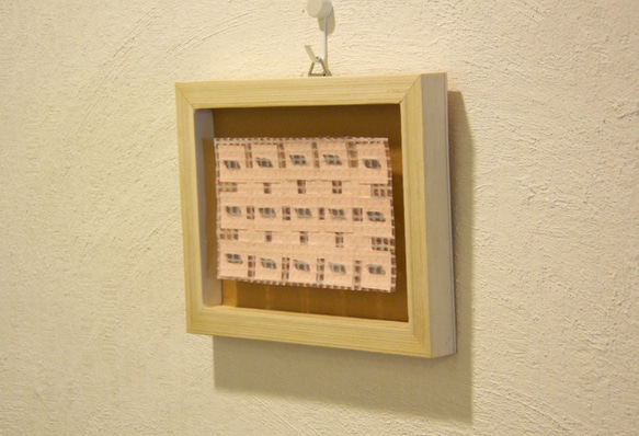 code-013　アッサンブラージュ／合金鋼＋和紙＋紙（ピンク） 4枚目の画像