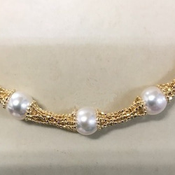 K18アコヤ本真珠ネックレス 2枚目の画像