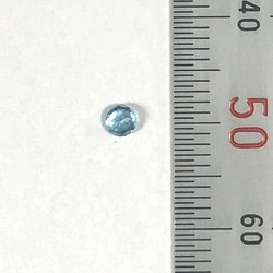 天然石　ブルートパーズ　ラウンド　ファセットカット　3mm　ルース 3枚目の画像