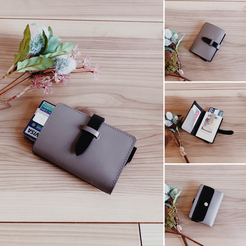 Mini Card Wallet】アルミスライドカードケース＋お財布 キャッシュ